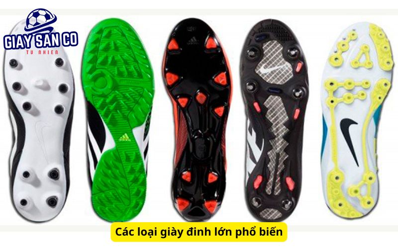 Các loại giày đinh lớn phổ biến