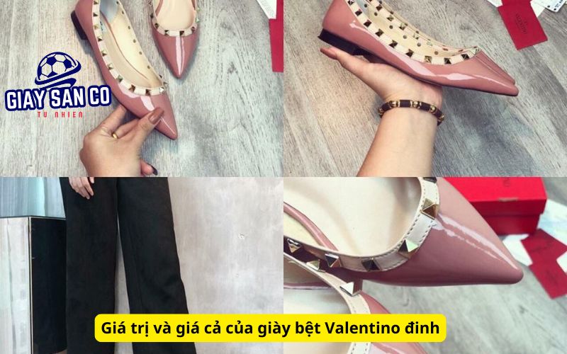 Giá trị và giá cả của giày bệt Valentino đinh