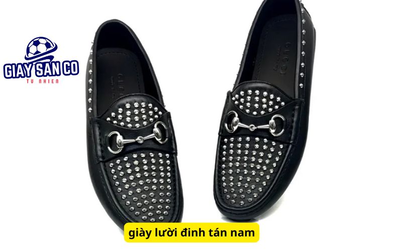 giày lười đinh tán nam