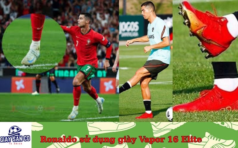 Ronaldo sử dụng giày Vapor 16 Elite 