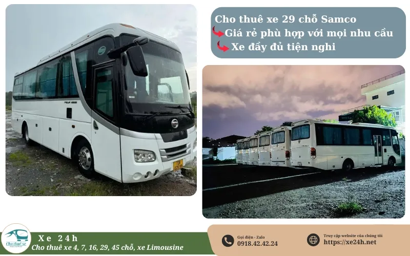Thuê xe 29 chỗ Xe24h