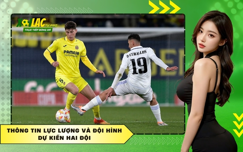 Thông tin lực lượng và đội hình dự kiến hai đội